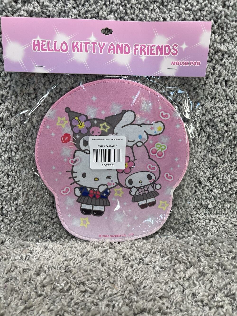 Sanrio Hello Kitty School Uniform Mousepad Multicolor New
